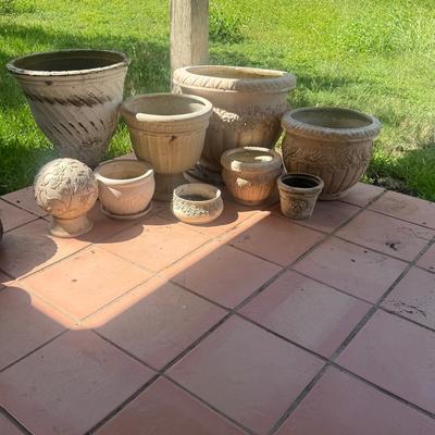 Outdoor Decor & Planter Mystery Lot