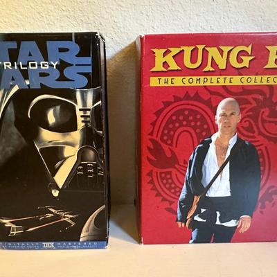 Star Wars VHS Trilogy & Kung Fu Complete Series DVD Set