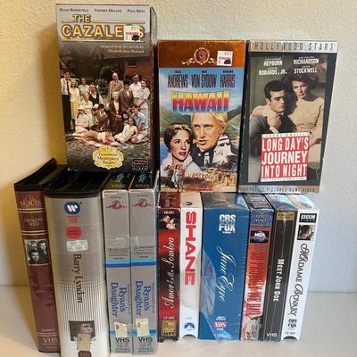 13 Classic Drama & Literature VHS Tapes – Period Films, Epics & Masterpiece Theater