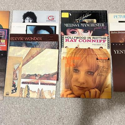 Vintage Vinyl Streisand Stevie Wonder And More 70s/80s/Hollywood LOT OF 16