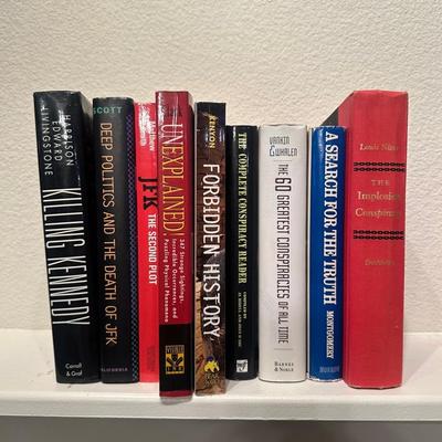 Conspiracy & Mystery Book Lot – JFK, Unexplained Events, Hidden History (9 Books)
