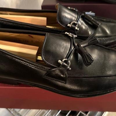Bruno Magli Giovanni Black Tassel Loafers – Size 10.5 M, Made in Italy, w/ Box & Shoe Trees