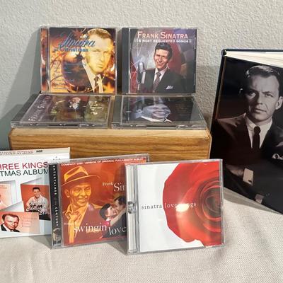 Frank Sinatra CD Collection & Biography Book – 8 Albums Including Christmas, Love Songs & Greatest H