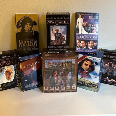 Lot of 11 Historical Drama VHS Movies – Epics, Biographies, & Classics