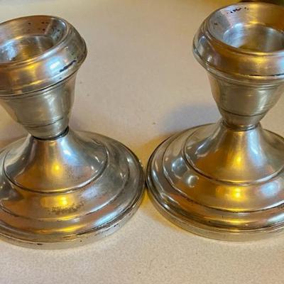 Sale Photo Thumbnail #21: Silver Candlesticks