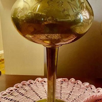 Sale Photo Thumbnail #20: Engraved Brass Chalice--Possibly from St Lawrence Basilica in Asheville