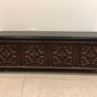 Lane Cedar Chest - Unique Carved Panels & Padded Top