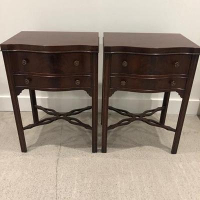 Pair of John Widdicomb 2-Drawer Nightstands – Grand Rapids