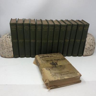 1898 “American Statesmen” Hardcover 13 Vol Bk Lot with Gilt Titles