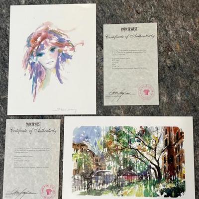 Shan Merry & Misha Lenn Seriolithographs COAs – Unframed