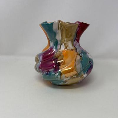 Nazareno for Artistica Italian Multitone Cascade Glaze Vase