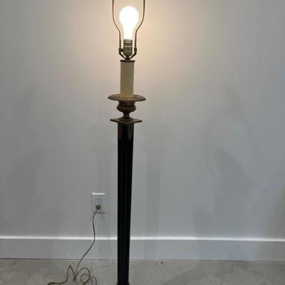 Vintage Hollywood Regency Floor Lamp with Neoclassical Column