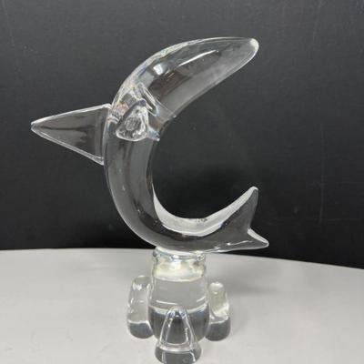 Steuben Glass Leaping Dolphin 'Sea Sprite' Figurine