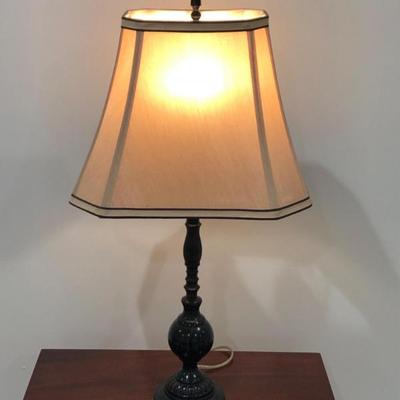 Jamie Young Black Table Lamp – Made in India