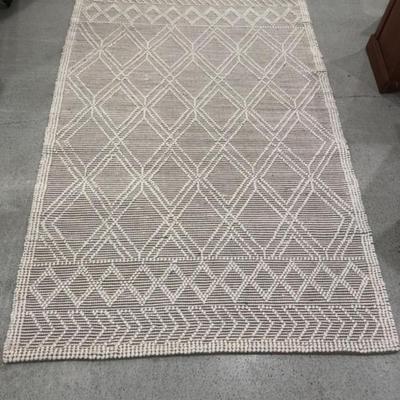 nuLOOM Natti Large Wool Blend Area Rug – Trellis Pattern, Handmade
