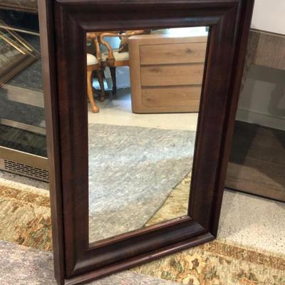 American Empire Style Picture Frame Mirror – 35x23in Wood & Heavy