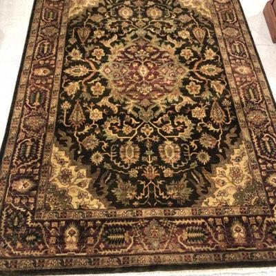 Ethan Allen 9x6 Wool Rug – Antique Style, Handmade in India