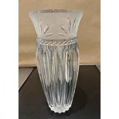 Mid-Century Decorative Cut Crystal Vase