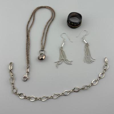 Assortment of Sterling Silver Jewelry