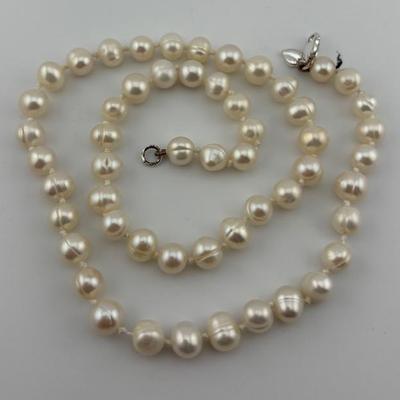 Sterling Silver Pearl Necklace