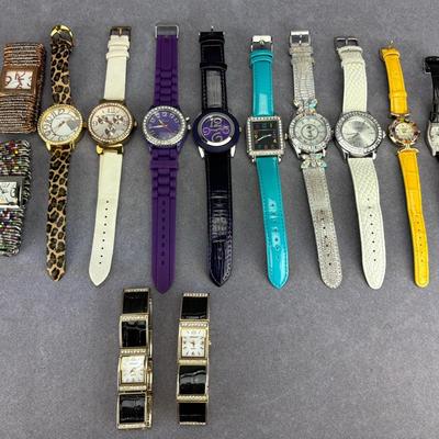 Assortment of Colorful Watches