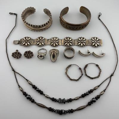 Assortment of Mexican Sterling Silver & More