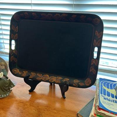 Sale Photo Thumbnail #176: Huge toleware tray 