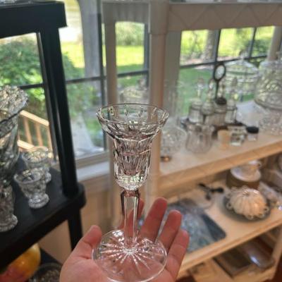 Sale Photo Thumbnail #474: Single Waterford Crystal Lismore candlestick. 