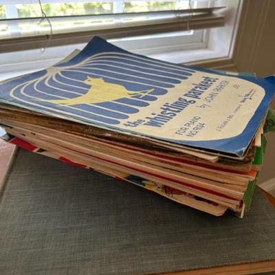 Sale Photo Thumbnail #181: Vintage sheet music. 