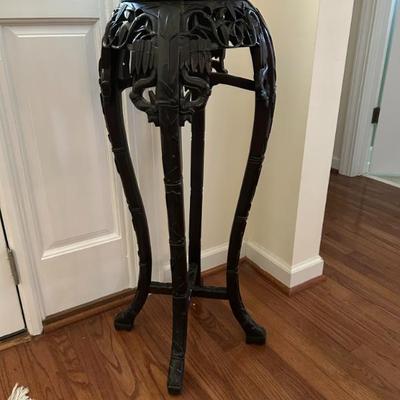 Sale Photo Thumbnail #261: Antique Rosewood plant stand. 