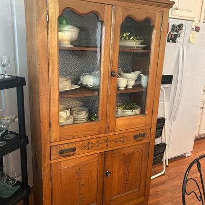 Sale Photo Thumbnail #382: Antique hutch. 