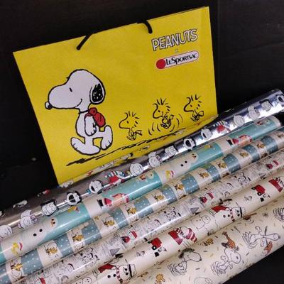 Sh804 peanuts wrap paper and gift bag