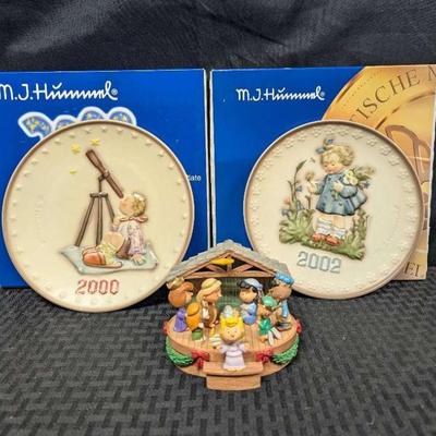 Sh716 peanuts nativity hummel plates
