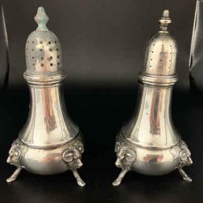 Sh738v sterling salt and pepper shakers