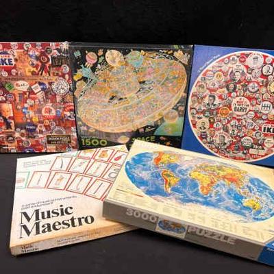 Sh657 vintage puzzles galore 5