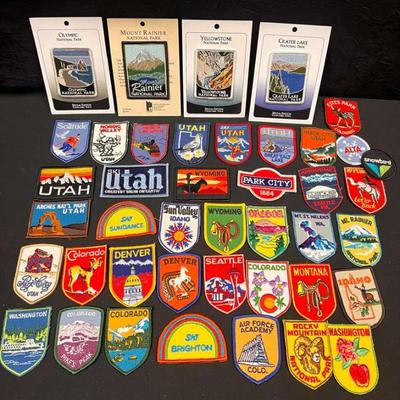 Sh725 vintage patches western u s.a.