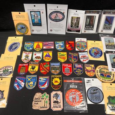 Sh708 vintage patches california and hawaii