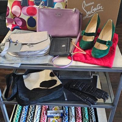 Designer purses and shoes