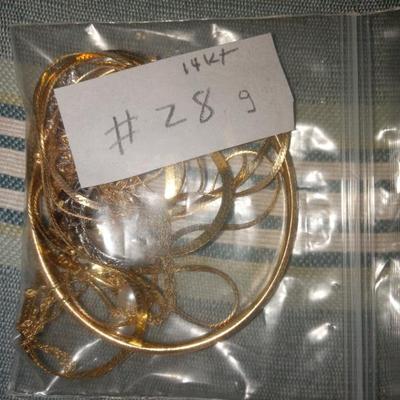 28 grams of 14kt gold