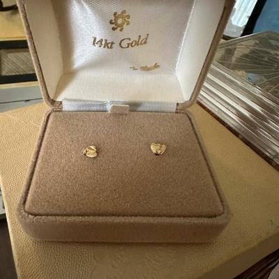 14kt gold earrings 