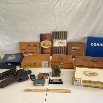 Tobacco Lot - Pipe Holder Chair, Cohiba Cigar Boxes, Cigar Books++