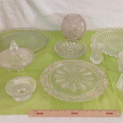 Vintage Crystal, Glassware - Trays, Candle Holders, Candy Dish, Ashtray++