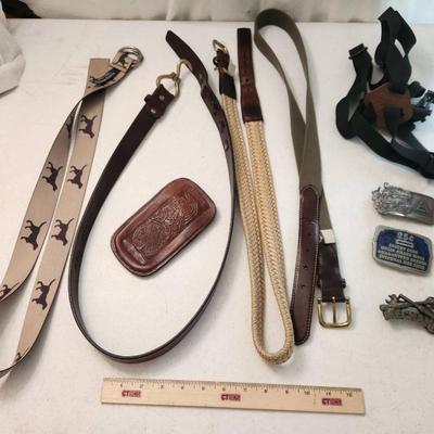 9pc Men's Belts, Belt Buckles, & Suspenders - Orvis, Thomas Bates