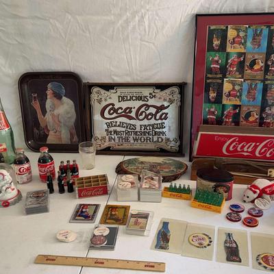 Coke Collection Lot - Stretched Coke Bottles, Classic Coke Signs, Coca Cola Light