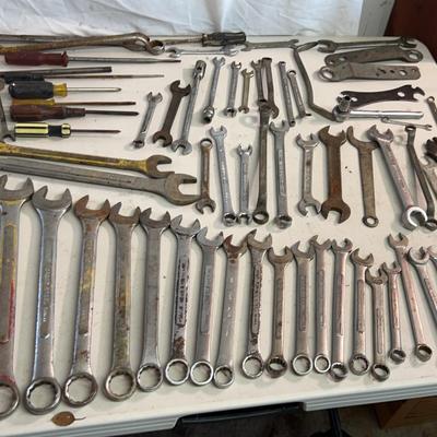 Huge Combination Wrench Lot - Craftsman, Central Forge, & Williams