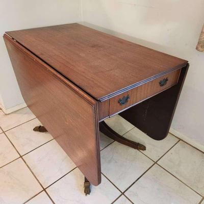 Vintage Solid Wood Drop Leaf - 24x40x30"