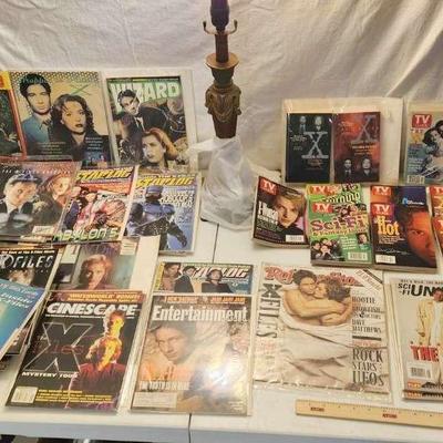 Huge Lot of 90s The X Files Magazines, Fan Club Mailings, Sealed Cassettes