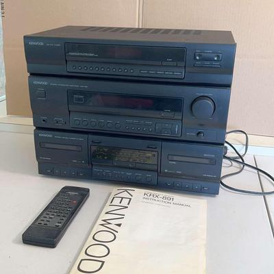 Kenwood KRX-891 AM-FM Tuner, Stereo Integrated Amplifier, Stereo Double Cassette Deck Unit