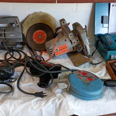Power Tools - Saws, Craftsman Drills, Work Light, Makita Drill, Drill Bits++