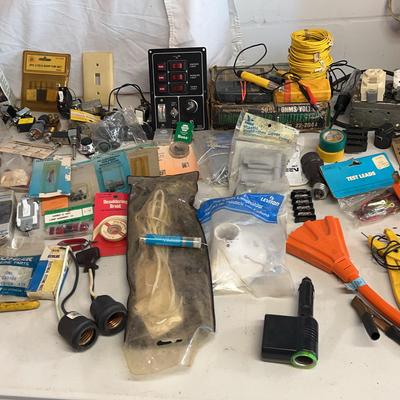 Huge Electrical Lot - Multimeters, Wire Stripper, Amps & Fuses, Misc Electrical Switches & Plugs